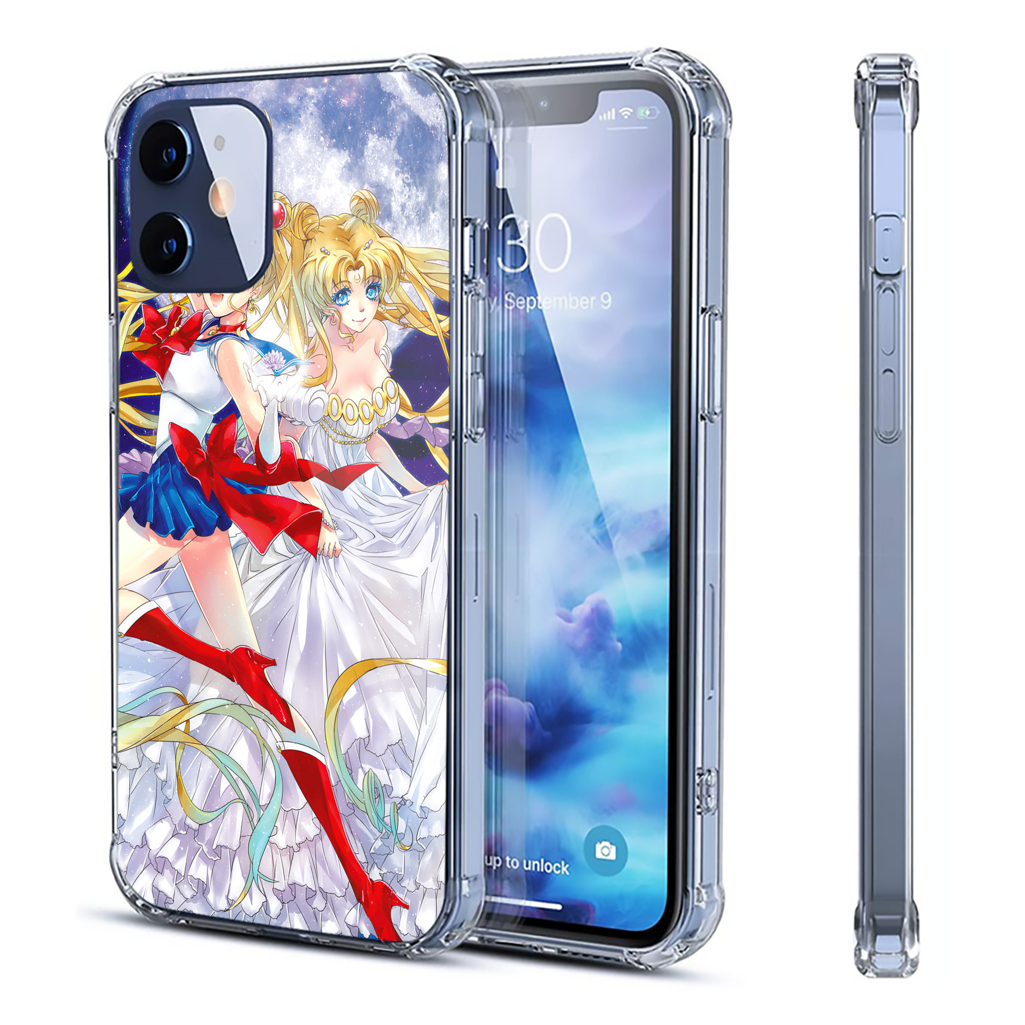 （画像用） 美少女戦士セーラームーン Sailor Moon 【iPhone 12シリーズ対応】透明スマホケース（クリアソフトケース）